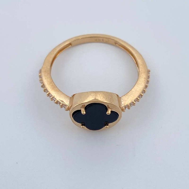 Anillo Trebol 2.5gr / T6 / Oro Amarillo Nac.Esp 18K %