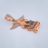 Dije San Miguel Arcángel 7.7gr / 4.1cm / Tres Oros 18K $