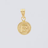 Dije Circulo Letra B 0.45g / 1.5cm Oro Amarillo 18K