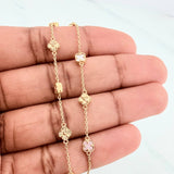 Pulso Trebol Aro Seguido 3.75 g / 21.5 cm / 4.9 mm Oro Amarillo 18K
