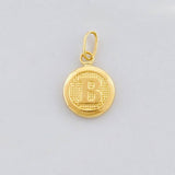 Dije Circulo Letra B 0.4g / 1.6cm Oro Amarillo 18K