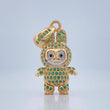 Dije Conejo Sonriente 5.95gr / 3.5cm / Dos Oros Amarillo Blanco 18K &