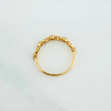 Anillo Carril Corazones Interceptos 1.45 g / T7 3/4 Oro Amarillo 18K