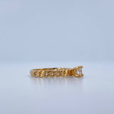 Anillo Solitario Cubano 1.95gr / T5 / Oro Amarillo 18K &
