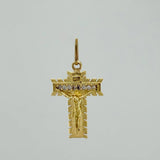 Dije Cruz Cristo Milagroso 2.15 g / 2.6 cm Oro Amarillo 18K