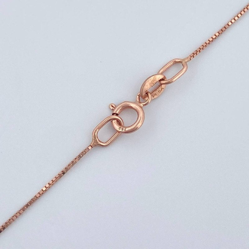 Set Cadena y Dije Veneciana + Corazon 1.6gr / Oro Rosa 18K (Oferta) $