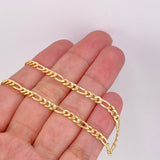 Pulso Fígaro 2.25g / 19.2cm / 3.36mm Oro Amarillo 18K