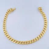 Pulso Cubana 6.1gr / 20.6cm / Oro Amarillo +1 14K Italy $