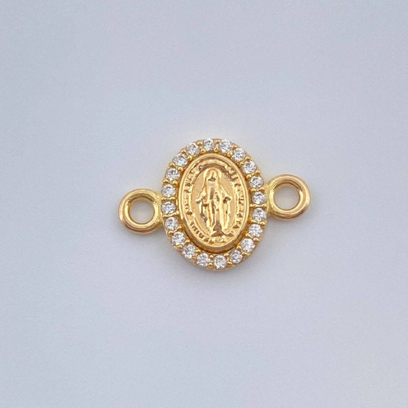 Herraje Virgen De Guadalupe 0.65gr / 1.4cm / Oro Amarillo 18K &