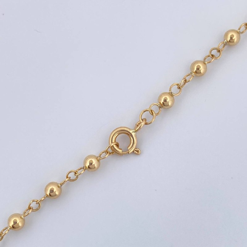 Rosario Virgen Milagrosa 6.05gr / 49.5cm / Oro Amarillo 18K &