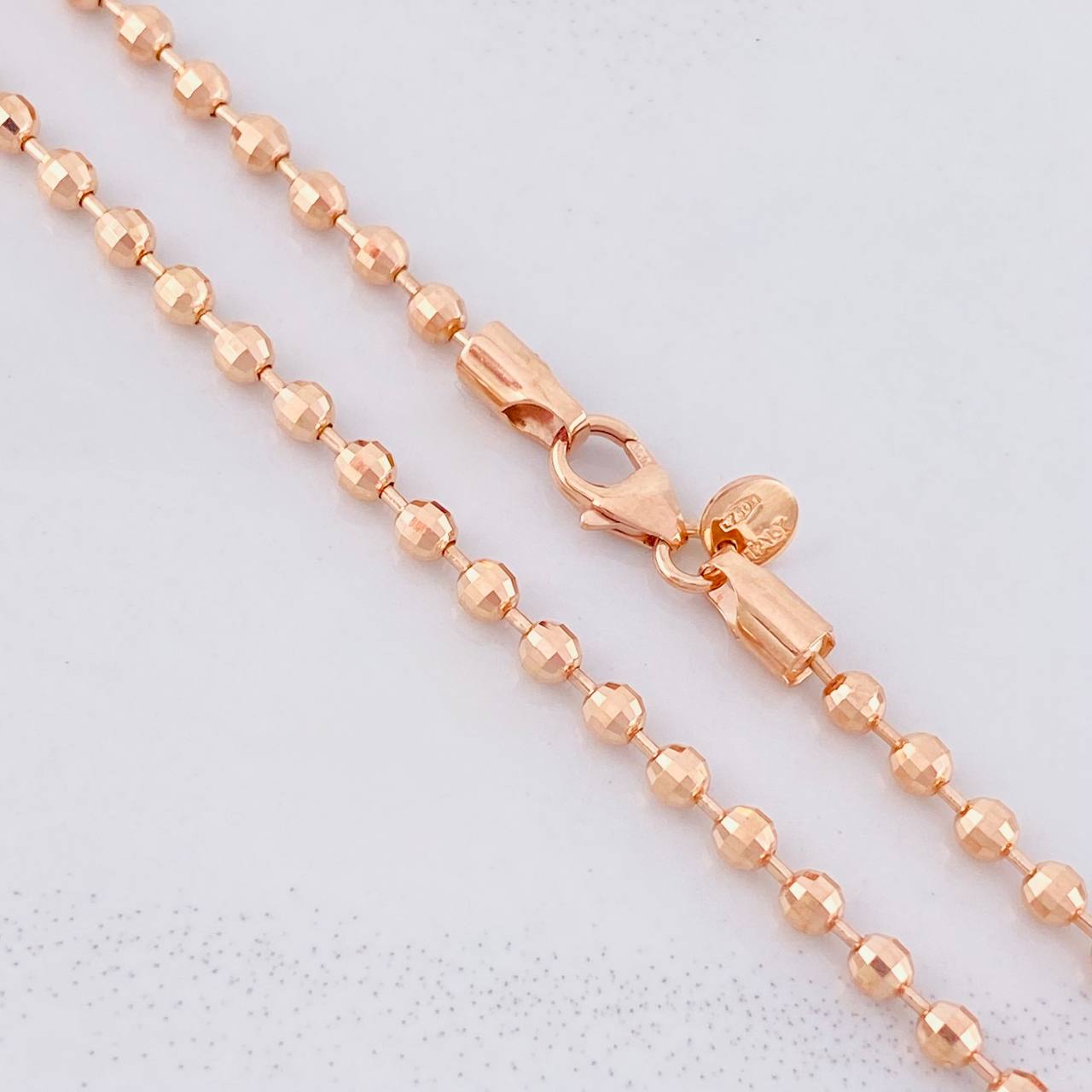 Cadena Militar 14.2g / 60cm / 2.9mm Oro Rosa 18K