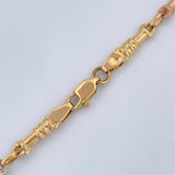 Cadena Rustica Bala 10.15gr / 61cm / Tres Oros 18K &