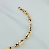 Pulso Rustico Cilindro Barril 5.5 g / 25.8 cm / 3.9 mm Oro Amarillo 18K