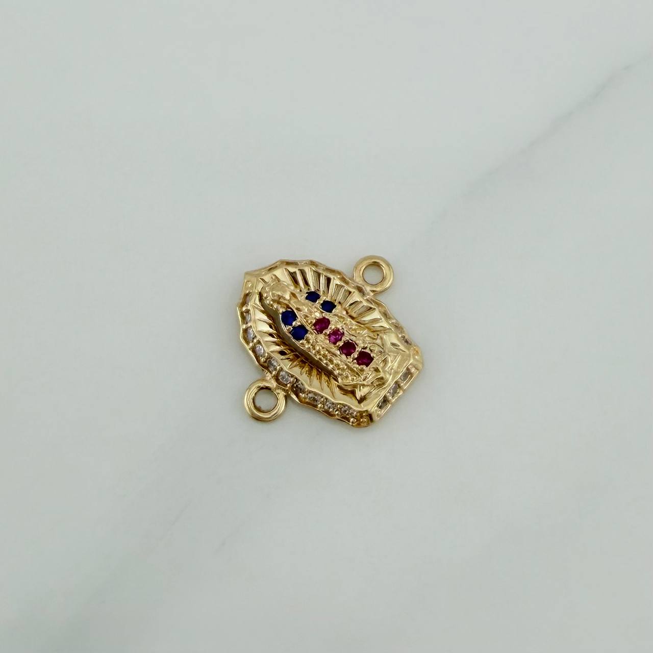 Herraje Virgen De Guadalupe 1.1 g / 1.5 cm Oro Amarillo 18K