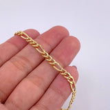 Pulso Fígaro 2.2g / 19.5cm / 4.4mm Oro Amarillo 18K