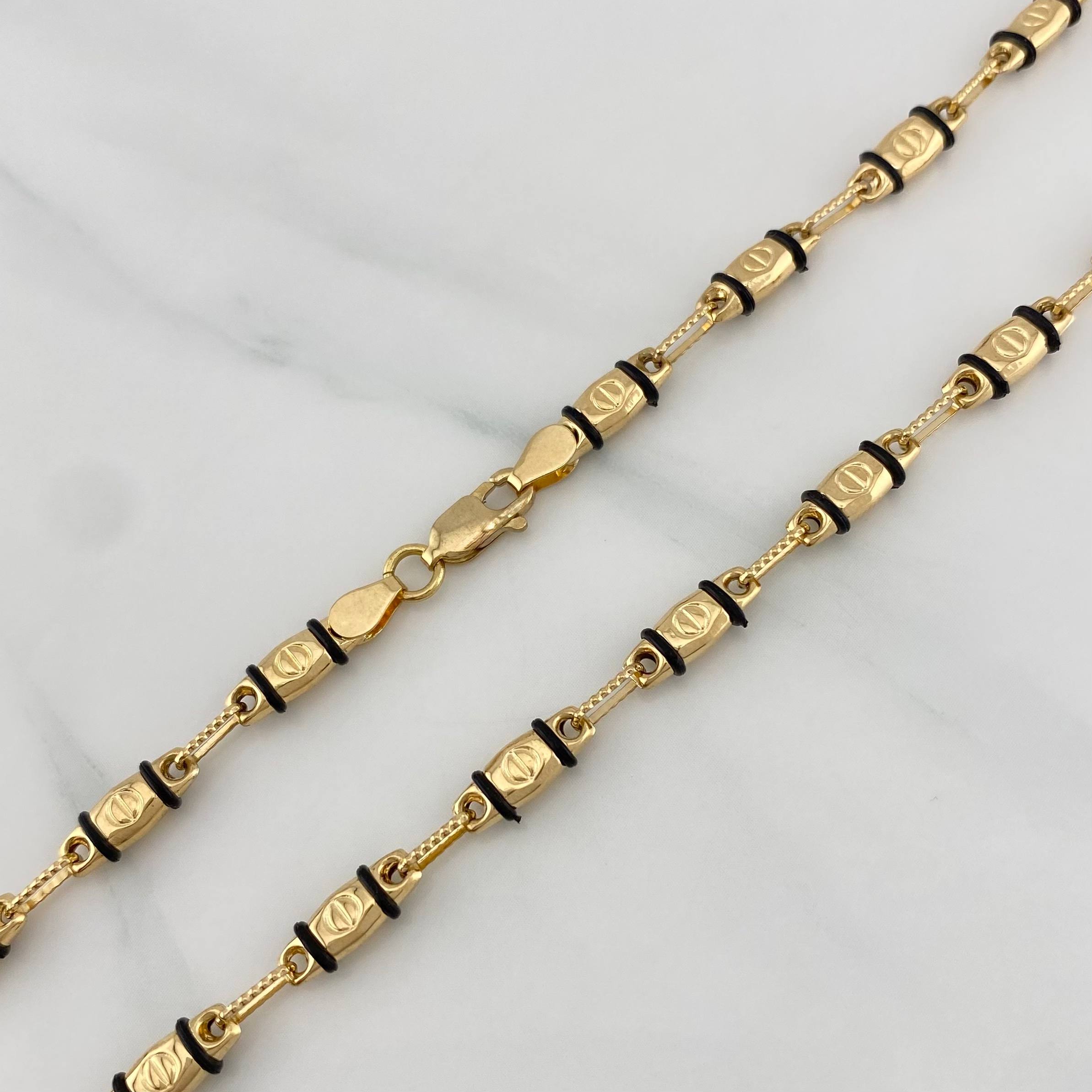 Cadena Rustica Tornillo 12.05 g / 60.5 cm / 3.95 mm Oro Amarillo 18K