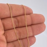 Cadena Mini Cubana 1.15gr / 44.5cm / Oro Amarillo +1 18K $