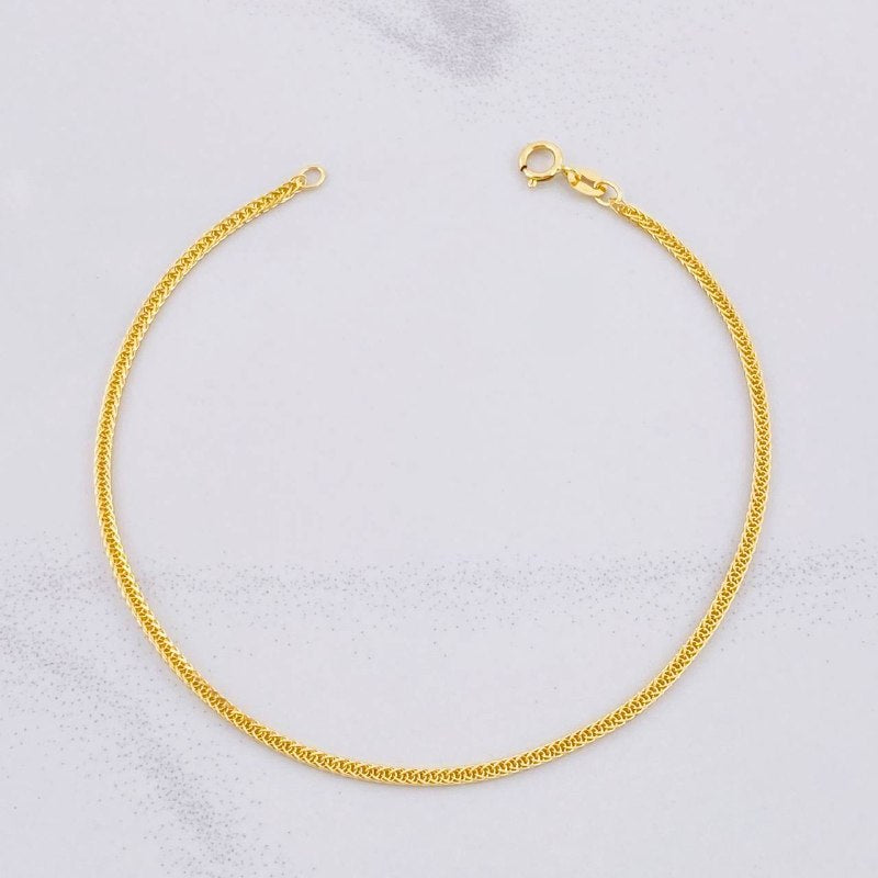Pulso Franco 1.5g / 19.5cm / 1.6mm Oro Amarillo 18K