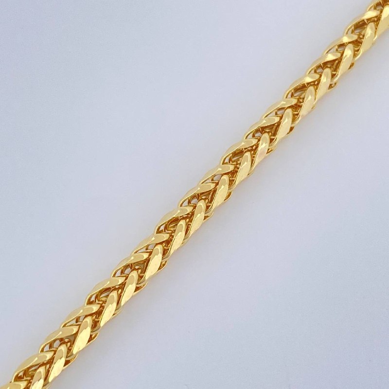 Pulso Franco 2.9gr / 20.5cm / Oro Amarillo +3 14K Italy $