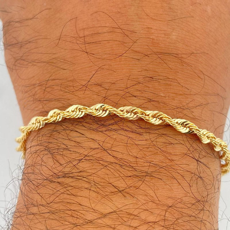 Pulso Lazo 2.7gr / 19.5cm / Oro Amarillo +3 14K Italy &