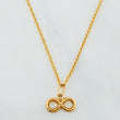 Set Cadena Lazo + Dije Infinito / 1,4 gr / 50 cm Oro Amarillo 18K