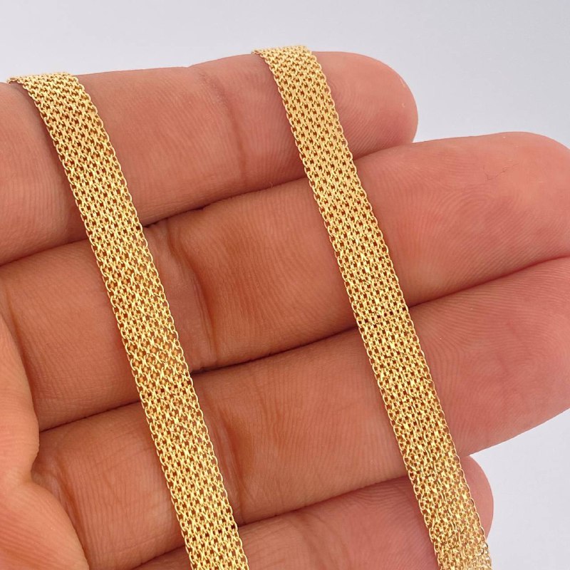 Cadena China 10.8gr / 61.3cm / Oro Amarillo +1 14K Italy $