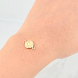 Herraje Circulo Letra C 0.4g / 1.5cm Oro Amarillo 18K