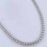 Cadena Ice 21gr / 66.2cm / Oro Blanco +4 14K Italy &