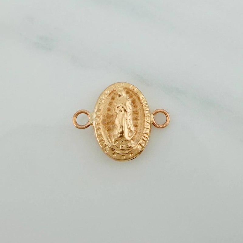 Herraje Virgen Guadalupe 0.6gr / 1.5cm / Oro Amarillo 18K %
