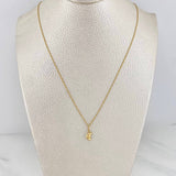 Set Cadena Singapur + Dije Luna / 1,2 gr / 40 cm Oro Amarillo 18K