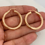 Candongas Mary 2.7 g / 2.9 cm Oro Rosa 18K