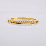 Anillo Circones seguidos 1.3g / T7 1/2 Oro Amarillo 18K
