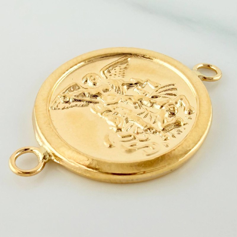 Herraje San Miguel Arcangel 1.35 g / 2.6 cm Oro Amarillo 18K