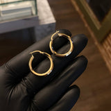 Candongas Koko 1.9gr / 2.5cm / Hexagonales Oro Amarillo $