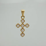 Dije Cruz Trebol 3.25 g / 3.3 cm Oro Amarillo 18K