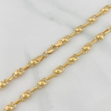 Cadena Rustica Burbuja 15.1 g / 63 cm / 4.5 mm Oro Amarillo 18K