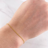 Pulso Franco 0.65g / 18.5cm / 1.1mm Oro Amarillo 18K