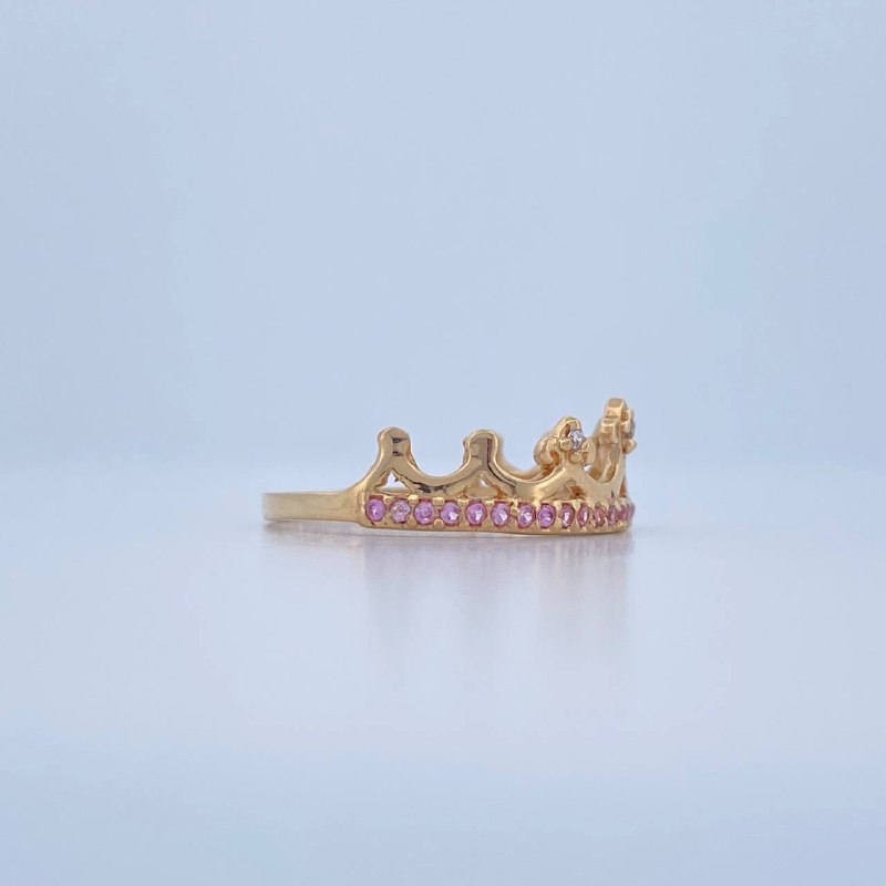 Anillo Tiara Punteada 1.6gr / T6 / Oro Amarillo 18K &