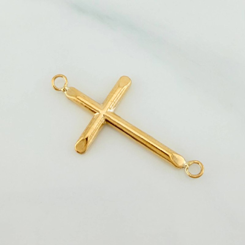 Herraje Cruz 0.8 g / 3.1 cm Oro Amarillo 18K