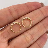 Candongas Trio 1.1 g / 1.5 cm Tres Oros 18K