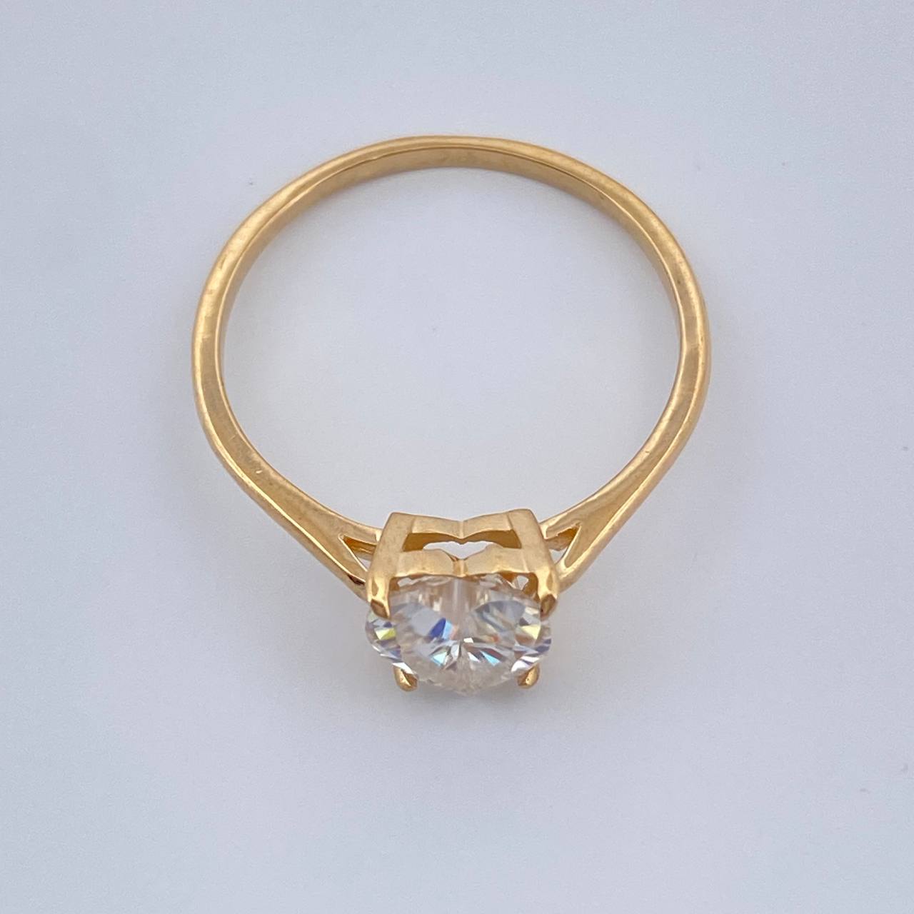 Anillo Corazon 1.45gr / T6 1/2 / Oro Amarillo 18K %