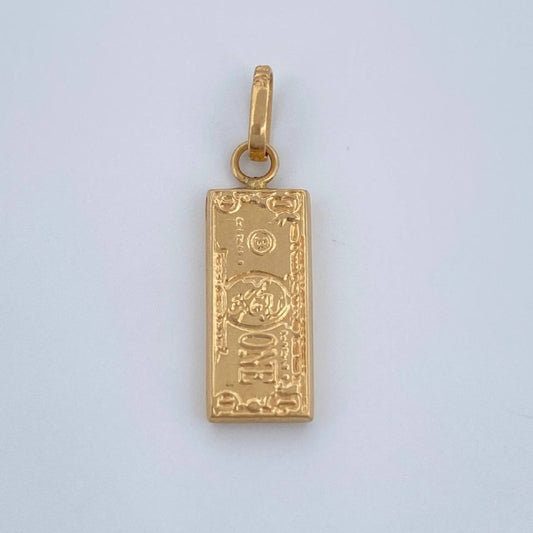 Dije One Dólar 0.6gr / 2.2cm / Oro Amarillo 18K &