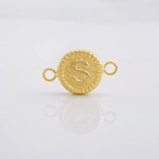 Herraje Circulo Letra S 0.6g / 1.7cm Oro Amarillo 18K