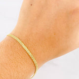 Pulso Chino 1.55g / 21.1cm / 2.75mm Oro Amarillo 18K