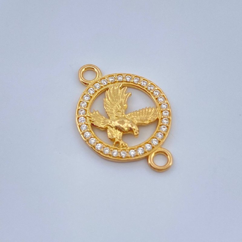 Herraje Aguila 1.3gr / 2cm / Oro Amarillo 18K &