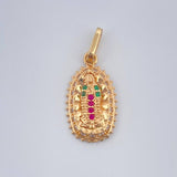 Dije Virgen De Guadalupe 1.5gr / 2.3cm / Oro Amarillo 18K &
