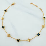 Pulso Trebol Aro Seguido 3.8 g / 22 cm / 4.8 mm Oro Amarillo 18K