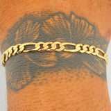 Pulso Figaro 7.65gr / 20cm / 4.7mm Oro Amarillo +1 18K &