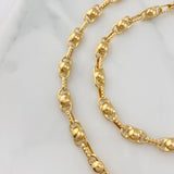 Cadena Rustica Burbuja 15.1 g / 63 cm / 4.5 mm Oro Amarillo 18K