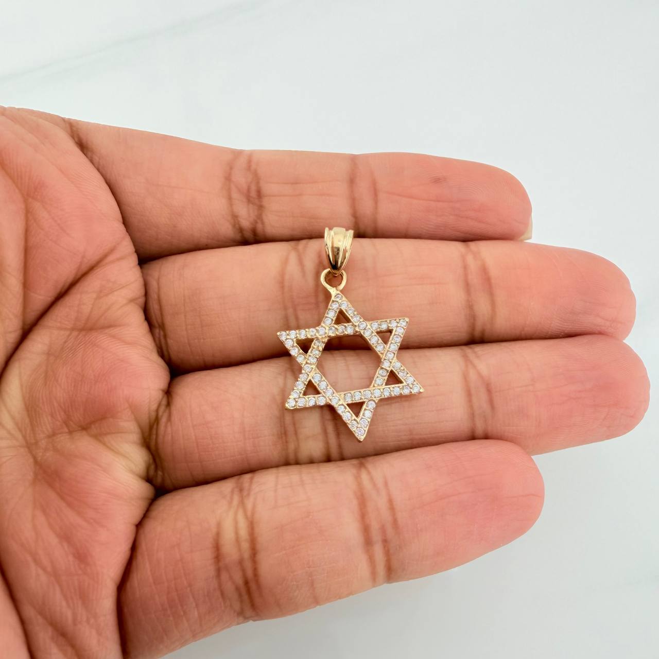 Dije Estrella De David 1.75 g / 2.8 cm Oro Amarillo 18K